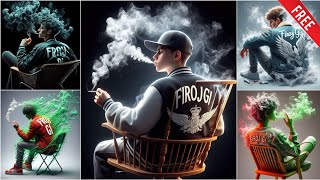 How to Create Your Own 3D Smoke Photo with AI for Free! Personalized Magic Unleashed