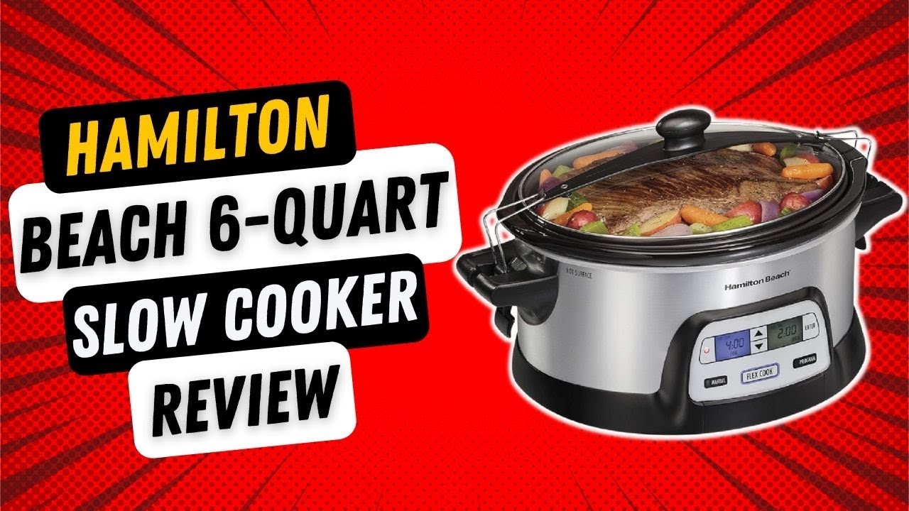 Hamilton Beach Stay or Go 5 Quart Slow Cooker with Clip-Tight Sealed Lid  and 4 Settings in the Slow Cookers department at