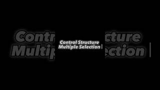 Famous CONTROL STRUCTURE MULTIPLE SELECTION Profile