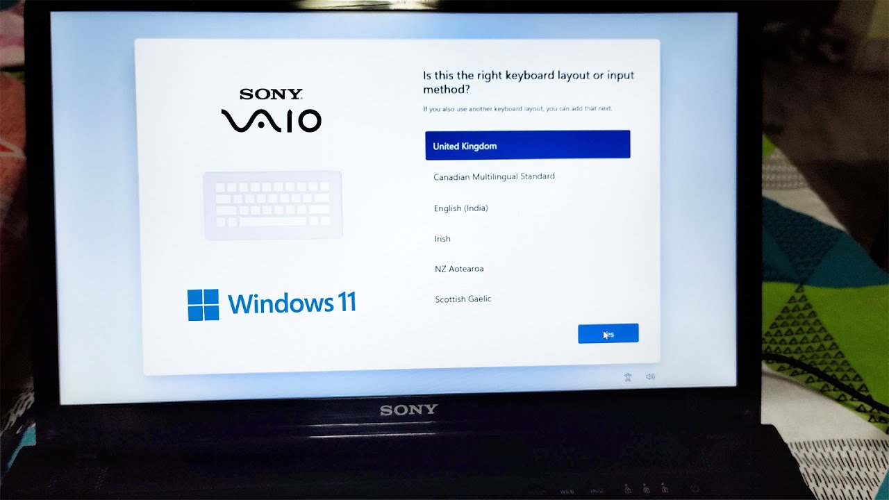 Installing windows 11(22H2) on 10 years old Sony Vaio laptop