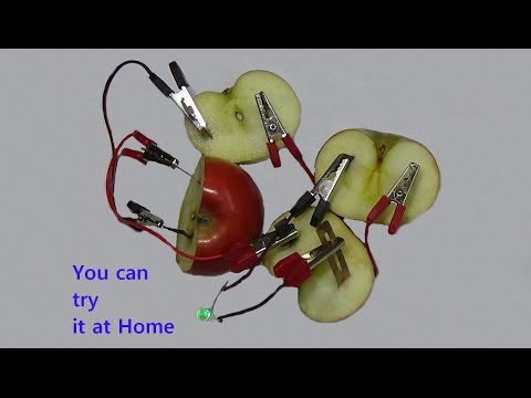 Cool Science Project - Homemade Apple Battery Free Energy