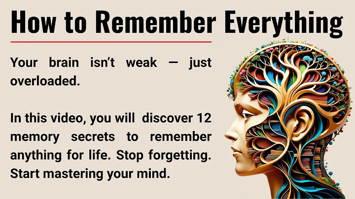 How to Remember Everything - Boost Your Memory || Graded Reader || Improve Your English ✅️