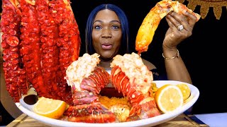 SPICY OCTOPUS | GIANT KING CRAB LEGS | LOBSTER TAILS | SEAFOOD MUKBANG @Bloveslife