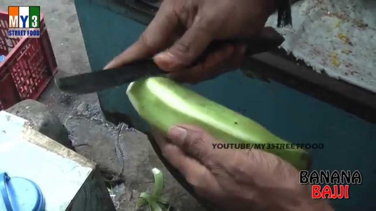 BANANA BAJJI - Rajahmundry Street Foods - ANDHRA STREET FOOD street food