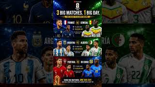 FIFA World Cup 2026: 3 Big Matches, 1 Big Day! 🔥 Messi, Mbappé & Ronaldo in Action#football #fifa