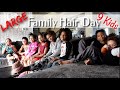 ❗️Large Family Hair Wash Day | 9 Kids 9 Different Hair Types