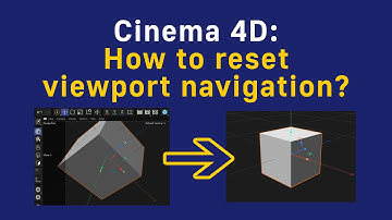 Cinema 4D: How to reset viewport navigation to the default values