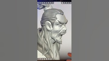 Quick study 3D sculpting in Nomad sculpt on the m2 iPad Pro #3dsculpting #nomadsculpt