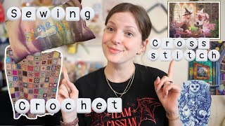 Getting caught up- Cross stitch, sewing, & crocheting