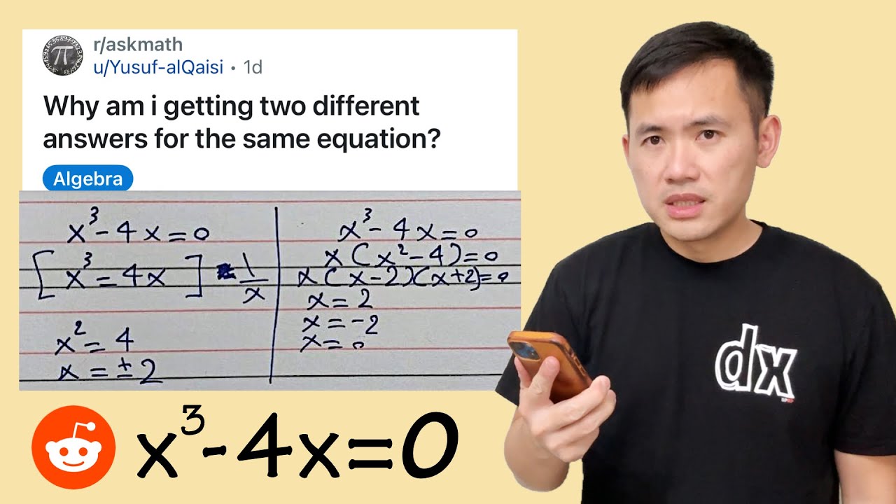 Solving x^3-4x=0 Reddit cubic equation r/askmath