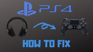How to Fix Microphone/Headset on PS4