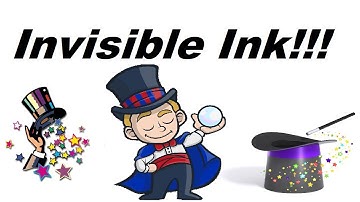 Invisible Ink I Now Send the Secret Messages I