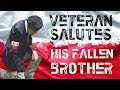 EMOTIONAL! Soldier salutes his fallen brother.. (Full)