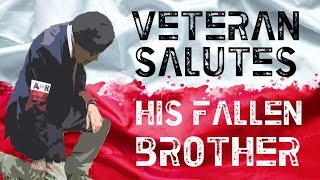 EMOTIONAL! Soldier salutes his fallen brother.. (Full)