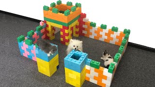 DIY Minecrafts Dog House For Pomeranian Puppies & Munchin Kitten | MR PET #52