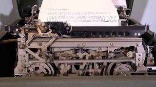 Model 28 Teletype with cover open