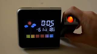 LED Alarm Projection Clock | Weather Station Digital Watch | Radio Clock - ZATK Sons screenshot 4