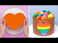 My Favorite Heart Cake Decorating Ideas | Creative Cake Decorating Tutorial |  So Yummy Cake Recipe