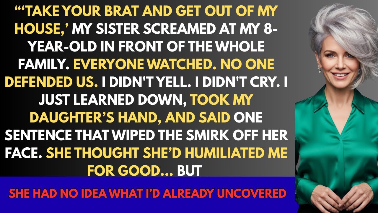 My sister screamed at my 8-year-old daughter during a family party and told us to leave