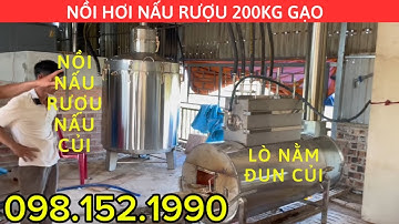 Nồi Hơi Nấu Rượu Bằng Củi 200kg gạo Giá Cực Rẻ Lắp Đặt Tại Lâm Đồng. Liên hệ 0981521990