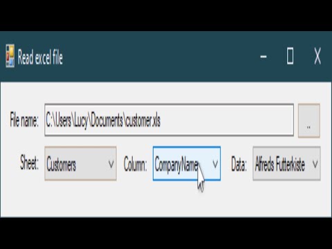 C# Tutorial - Read Excel file in C# | FoxLearn