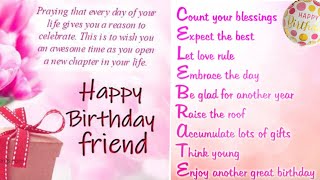 Best friend birthday status with best birthday wishes and friendship quotes | birthday song status