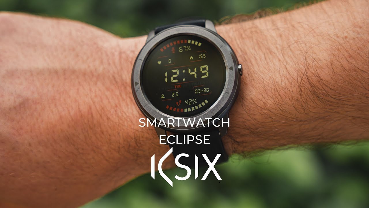 KSIX Reloj Inteligente Eclipse para Hombre Multideporte. Smartwatch Táctil  1.28” IPS Impermeable con Bluetooth. Pulsera de Actividad con Pulsómetro