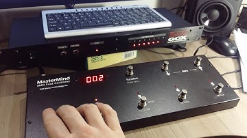 GCX Voodoo Lab and RJM Mastermind Midi Foot Controller