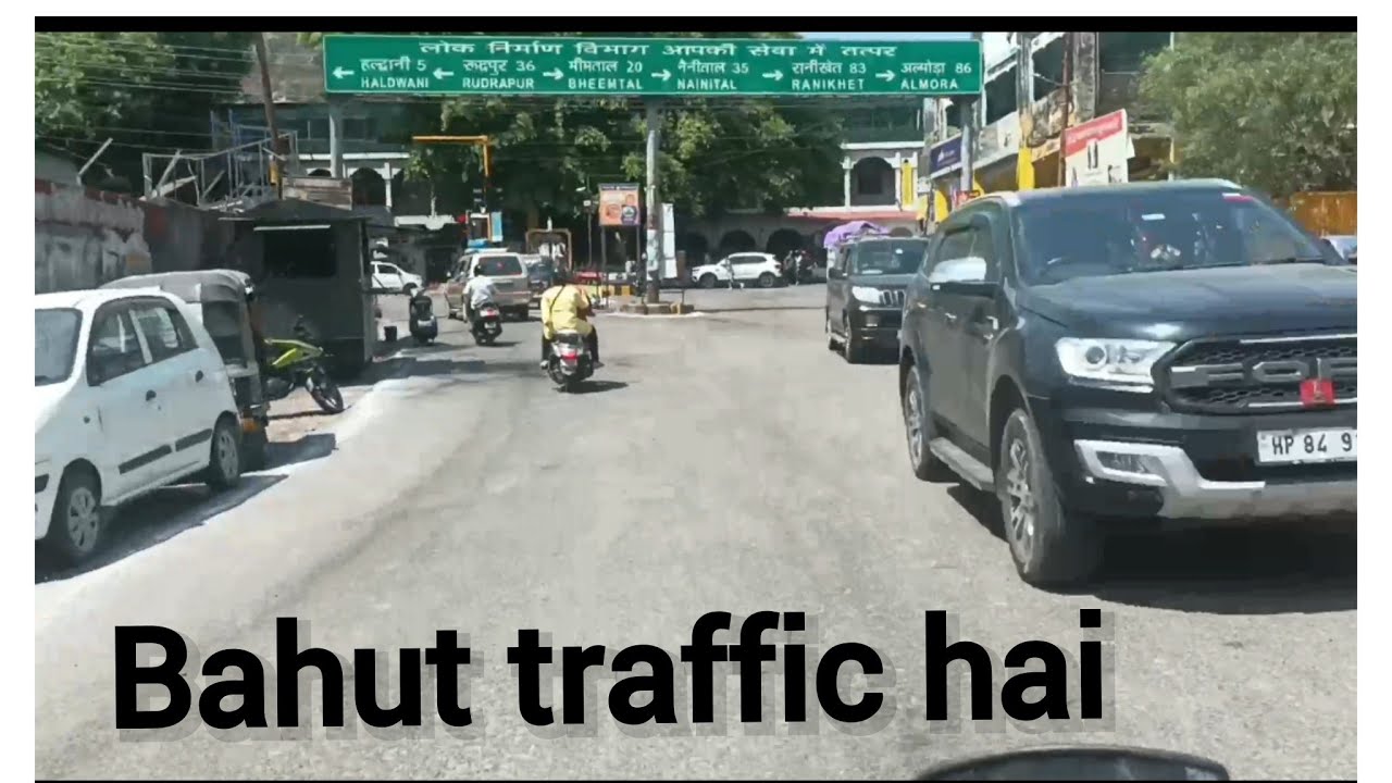 my 5 Vlog Haldwani m traffic aaur bike ki ride YouTube