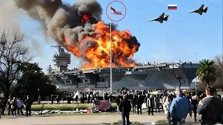 JUST HAPPENED! A US aircraft carrier carrying 5,000 reservists sank in the Black Sea!