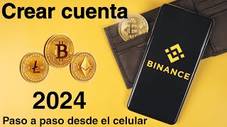 Crear cuenta BINANCE 2024 desde el Celular