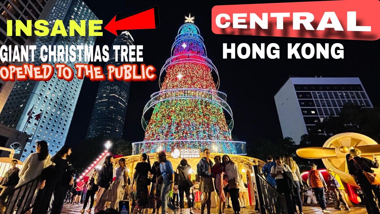 📍Hong kong Winter Wonderland Central | Christmas 2025 Tour | 4K HDR
