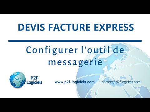 Comment configurer l'outil de messagerie sur Devis Facture Express