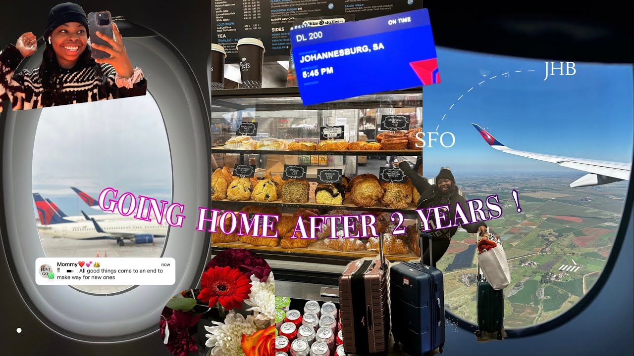 Going home after 2 years ! 🥹🇺🇸🛫🇿🇦| South African YouTuber