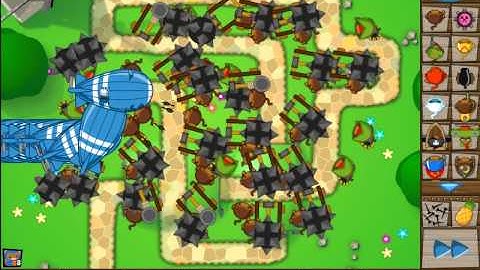 btd5 destroyng moabs with only dart monkey