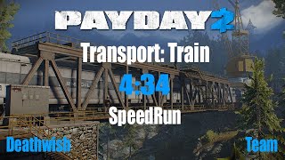 Payday 2 Speedrun Transport:Train DW 4:34(WR,Glitch)