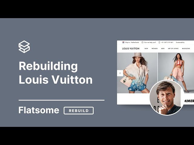 Rebuilding Louis Vuitton Homepage with Flatsome Theme 
