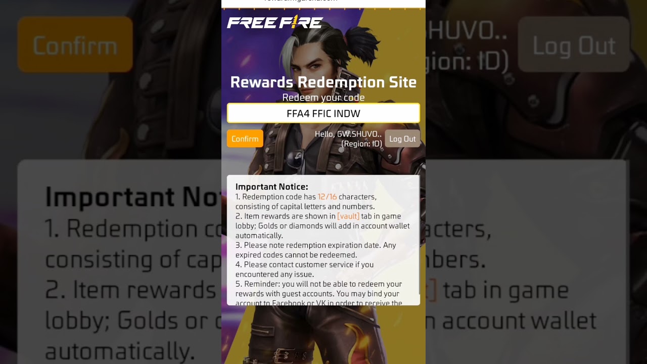 Indonesia Server Redeem Code Today 2022 || Indonesian redeem code 24 September || Garena free fire