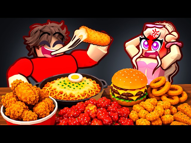 I Trolled Emma By Stealing Her Food In Roblox MUKBANG…