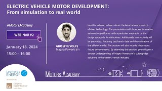 Electric vehicle motor development: from simulation to real world