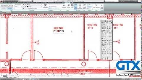 GTXRaster CAD 2014 - Edit an Architectural Drawing