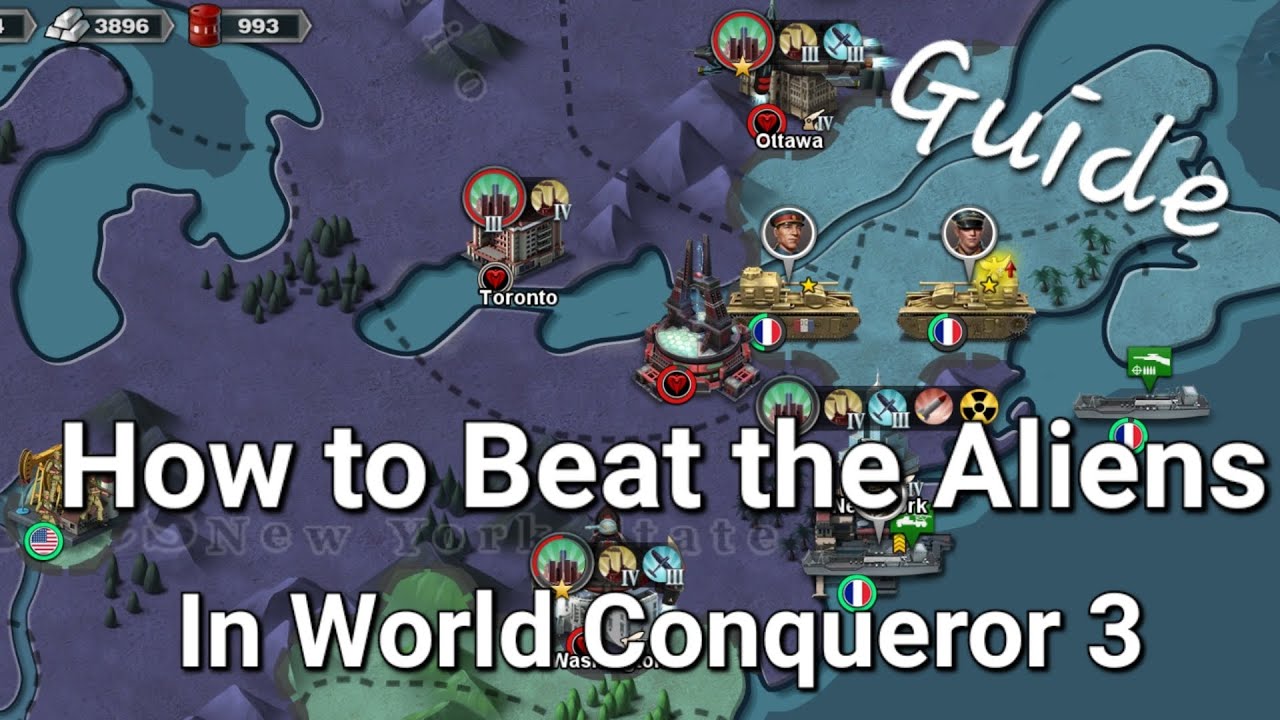 Tutorial on How to Defeat Aliens in World Conqueror 3 - YouTube