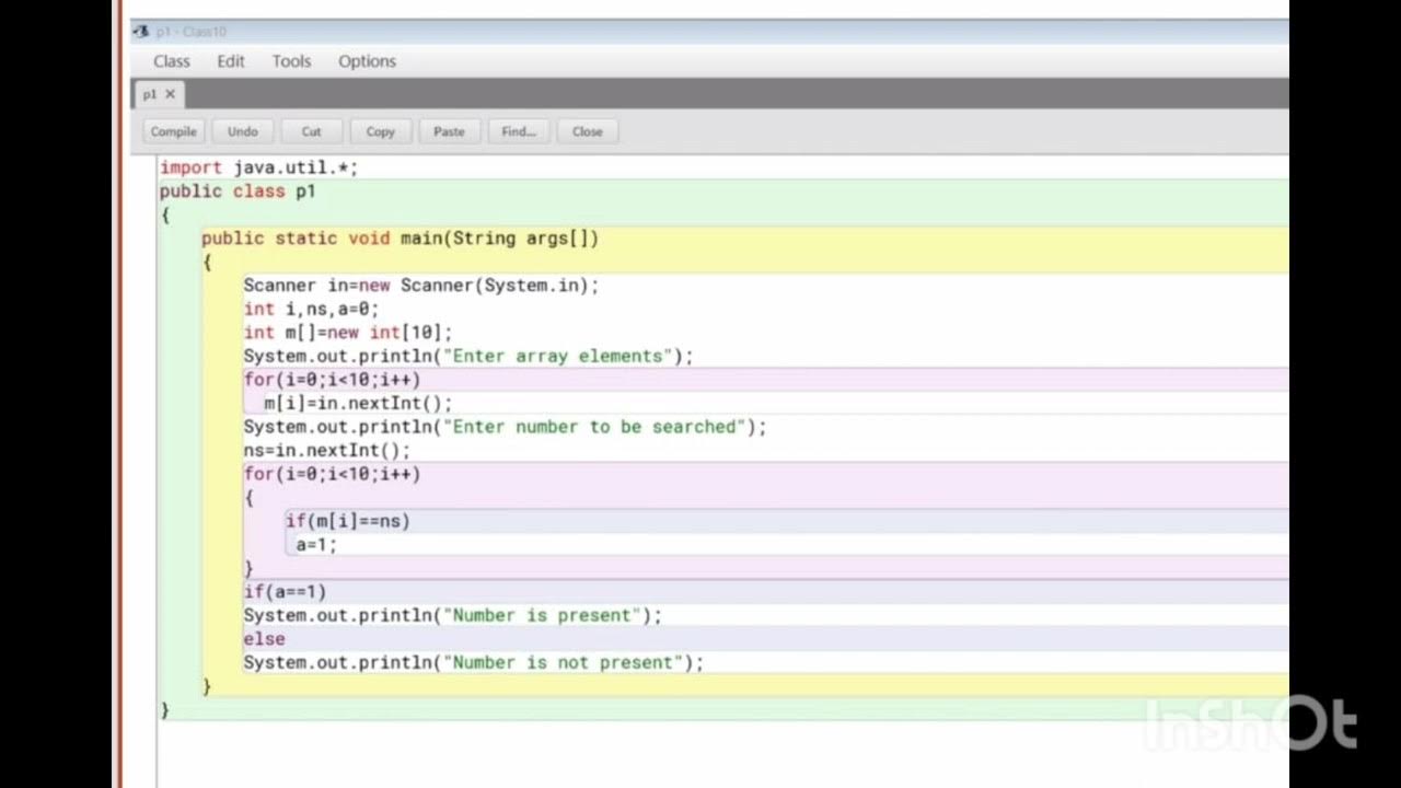 Linear Search Program(Computer) - YouTube