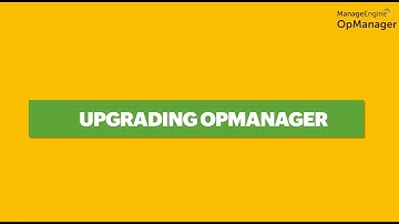 Upgrading OpManager | ManageEngine OpManager