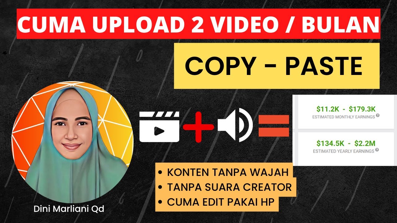 🛑 Cara dapet uang dari YouTube, copy paste paling gampang untuk ...