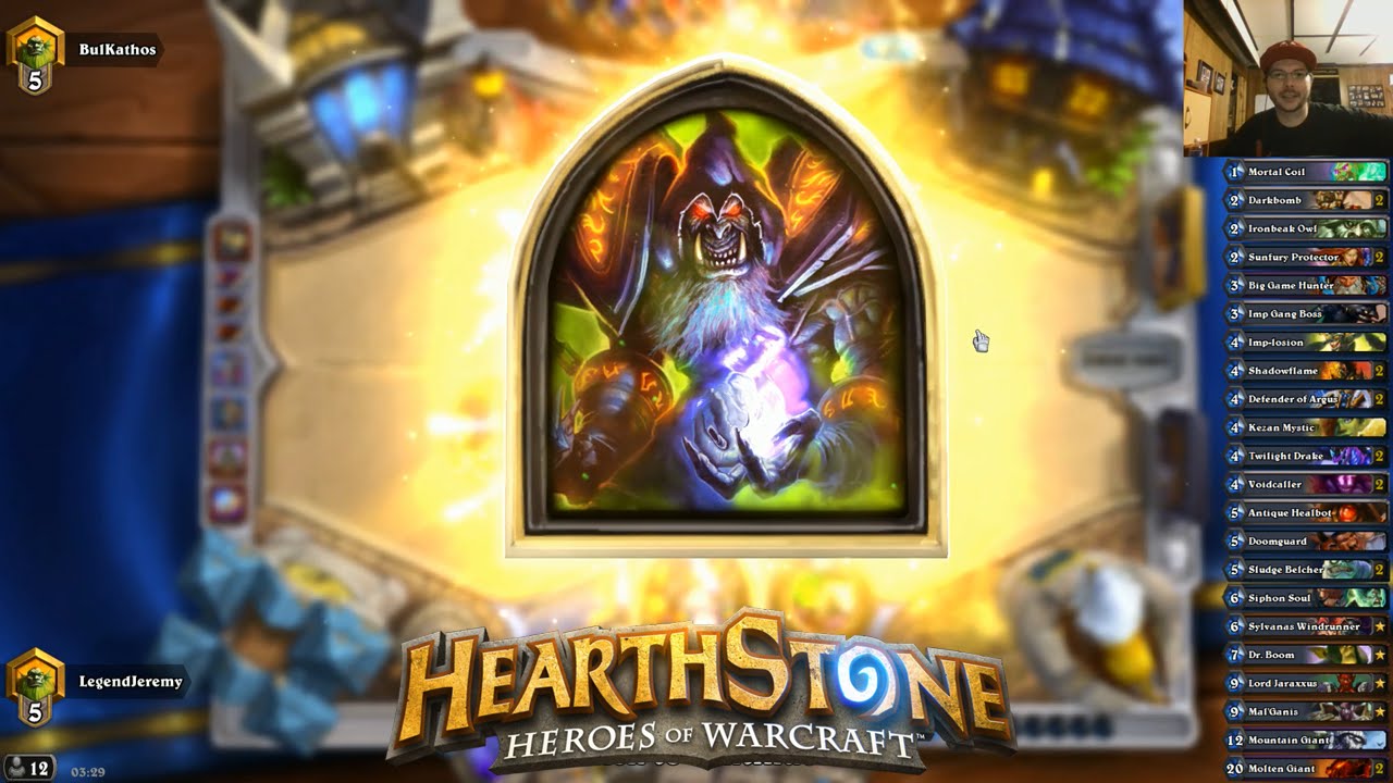 [Hearthstone] Golden Warlock Game (500th Win)