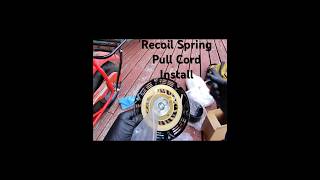 Recoil Spring/ Pull cord install Coleman 200cc #nachospeed #shorts #fyp