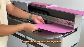 PB-930D Desktop intelligent automatic perfect binding machine#gluebinder #perfectbinder #bookbinder