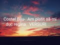 Costel Biju- Am platit să-mi duc regina 👑 Versuri