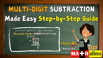 Multi-Digit Subtraction Made Easy | Tagalog Step-by-Step Guide